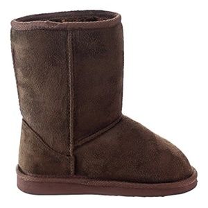 Little Girls Winter Shearling Boots NEW Brown